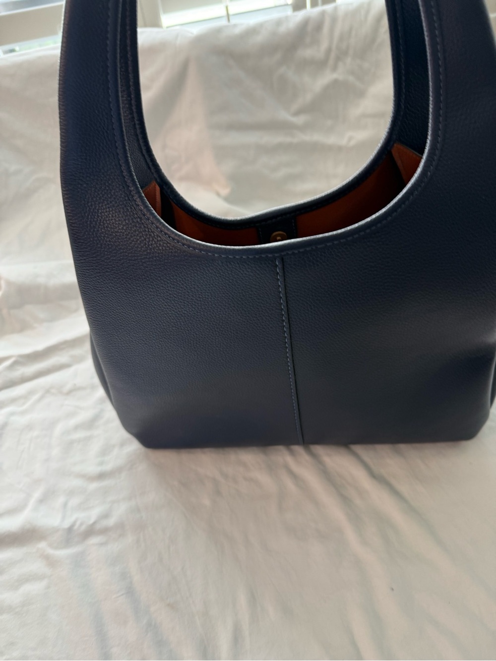 Coach Navy Blue Brooklyn Shoulder Bag 39 - Picture 3 of 10